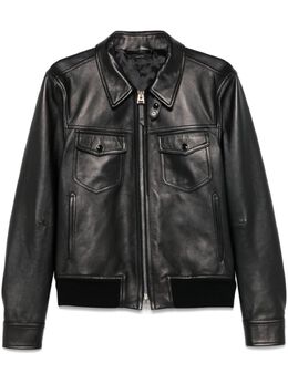 Tom Ford leather contrast jacket 28069240
