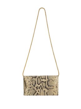 Jil Sander small snakeskin-print folded bag 26679502
