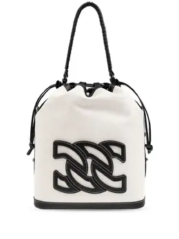 Casadei cotton-canvas bucket bag 28022234