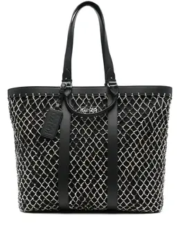 Kenzo net-overlay tote bag 28044504