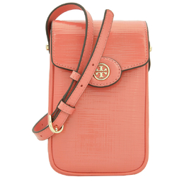 Tory Burch Embossed Leather Robinson Phone Crossbody Bag 158824-650