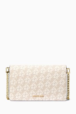 Michael Kors Medium Jet Set Logo Crossbody Bag in Coated-canvas 217929805_26