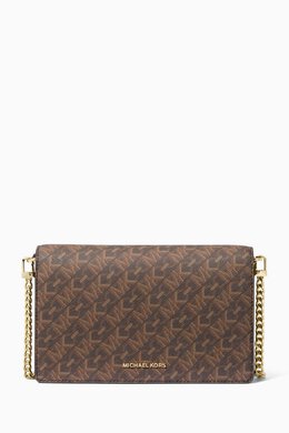 Michael Kors Medium Jet Set Logo Crossbody Bag in Coated-canvas 217929794_15