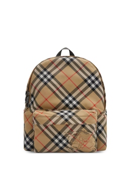 Маленький рюкзак Burberry с клетчатым принтом, нейтральный 8102354 | нейтральные цвета