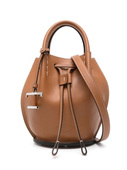 Tod's сумка-ведро с подвеской-логотипом, коричневый xbwbuzk0100upp | коричневый