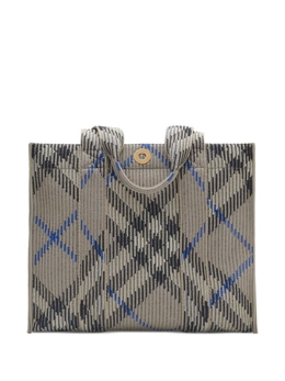 Сумка-тоут Burberry маленькая в клетку, серый 8104034 | серый