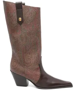 Etro 60mm paisley-jacquard leather shoes 27972315