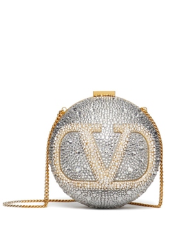 Valentino Garavani клатч с логотипом VLogo Signature, серебряный wb0k13tam | серебристый