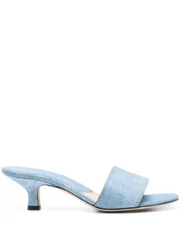 Ermanno Scervino 55mm denim-print sandals 27607118