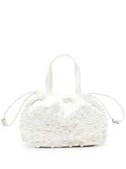 Anya Hindmarch pearls-embellished bucket bag 28206081