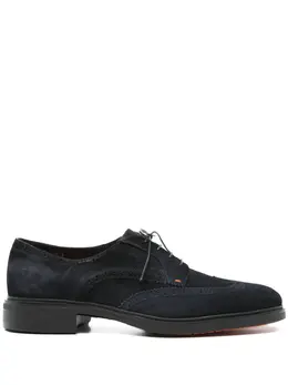Santoni suede Oxford shoes 28054844
