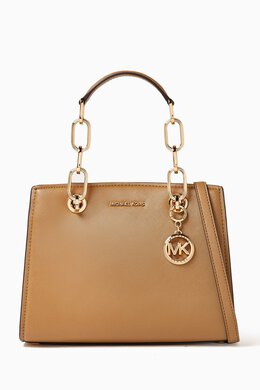 Michael Kors Small Cynthia Satchel Bag in Leather 217929845_15