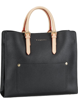 Сумка шоппер Bugatti Handtasche Ella Top Handle L, черный 3911532 | schwarz