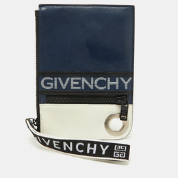 Givenchy Blue/White Leather Sac Bandouillere Fin Crossbody Bag 1097026