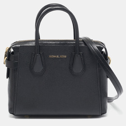 Michael Kors Black Leather Small Belted Mercer Satchel 1100151