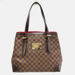 Louis Vuitton Damier Hampstead Mm Tote Bag Brown 1098357