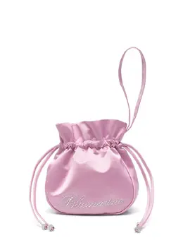 Blumarine rhinestone logo clutch 28259124