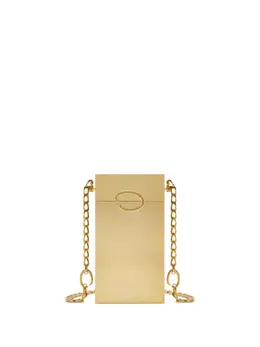 Oscar de la Renta logo-plaque clutch bag 28341657