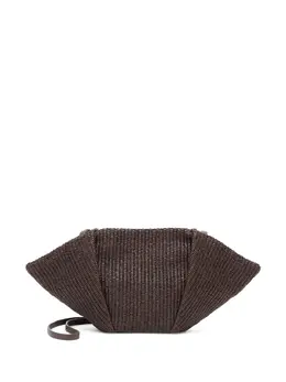 Brunello Cucinelli interwoven-design clutch bag 26776100
