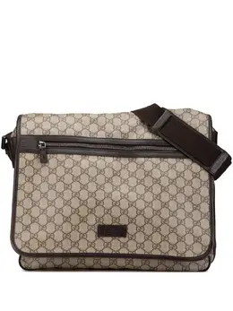 Gucci 2000-2015 Large GG Supreme Flap Messenger Bag crossbody bag 28356862