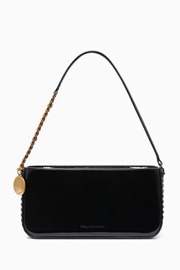 Stella McCartney Frayme Baguette Bag in Patent Faux Leather 218064822_2709