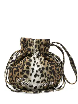 Blumarine printed satin clutch bag 28310492