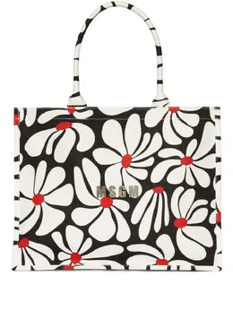MSGM floral-print tote bag 28045721