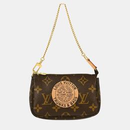 Louis Vuitton Brown Monogram Canvas Mini Pochette Accessoires Shoulder Bag 1102038