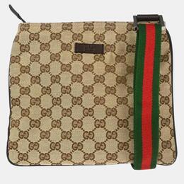 Gucci Brown Canvas GG Shoulder Bag 1102012
