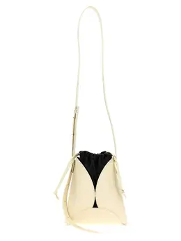 Jil Sander-Logo Shoulder Bag Borse A Tracolla Beige-Donna 51731669778772