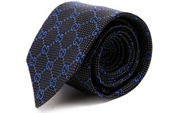 Мужской галстук Gucci, Blue-black - original bag 408865-4e002-4268 | blue-black - original bag