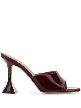 Amina Muaddi Lupita 105mm patent sandals 25335156