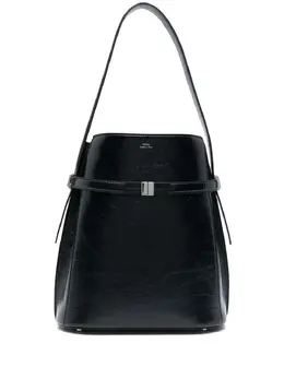 Toteme naplack-leather belted bucket bag 25738773