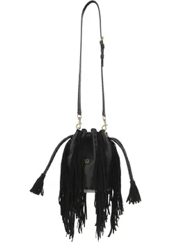 Valentino Garavani fringed leather shoulder bag 28473380
