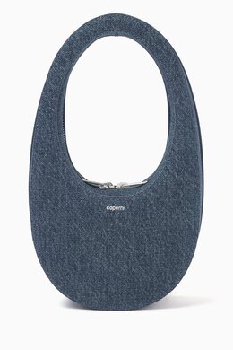 Coperni Mini Swipe Bag in Denim 218152729_14