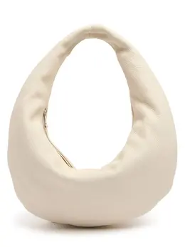 Khaite Medium Olivia Grain Leather Hobo Bag 81ij6l007-ndq10