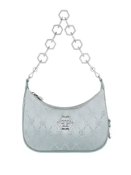 Philipp Plein rhinestone-embellished monogram shoulder bag 25346840
