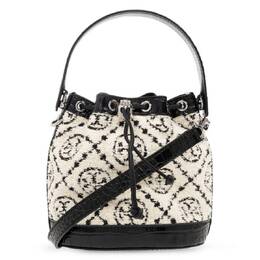Tory Burch Boucle Monogram Drawstring Bucket Bag 152385-001