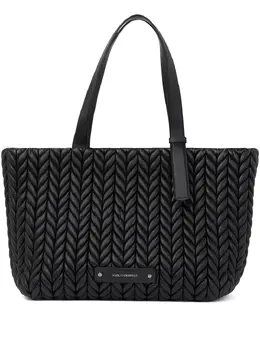 Большая сумка-тоут K/Weave Karl Lagerfeld, черный 27326843 | черный