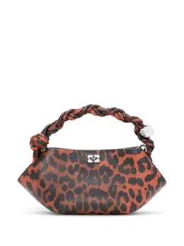 Ganni Bou leopard-print mini bag 28287207