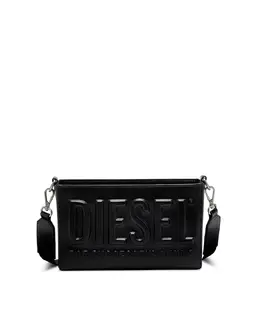 Сумка через плечо Diesel с застежкой-молнией и 3D-логотипом, черный 8058992897711 | negro