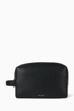 Paul Smith Straw-Grain Wash Bag in Embossed Leather 218065974_13