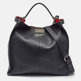 Fendi Black Leather Peekaboo X-Lite Fit Shopper Tote 1106200
