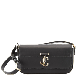 Jimmy Choo Varenne Mini Leather Shoulder Bag varenne mini shldr-black/lt gold