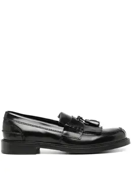 Kiton leather loafers 28432684