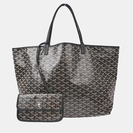 Goyard Black/Brown/White PVC and Leather Saint Louis GM Tote Bag 1105864