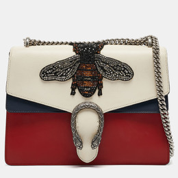 Gucci Tricolor Leather Medium Bee Embellished Dionysus Shoulder Bag 1102123
