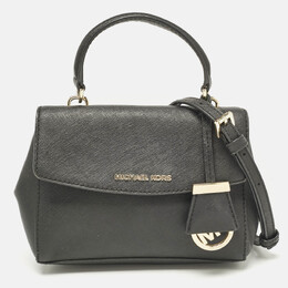 Michael Kors Black Leather Mini Ava Top Handle Bag 1108081