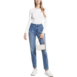 Клатч Michael Kors Jet Set Chain Pouchette, белый mk151h11d-a11