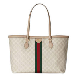 Сумка ophidia medium gg tote 'beige white' Gucci, бежевый 631685-uulag-9682 | beige/white